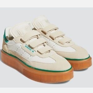 Adidas x Ivy Park Women’s Super Sleek 3 Strap Wonder White Gum Sneakers 5.5